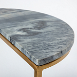 Кофейный столик с подстольем из металла Halves варинант исполнения - 2 | Loft Concept в Грозном