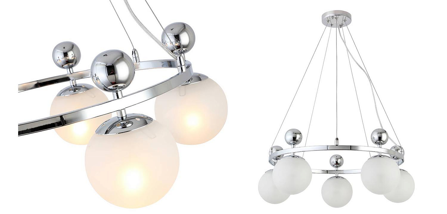 Люстра Demian Chrome Chandelier Люстра Demian Chrome Chandelier - Loft-Concept в Грозном