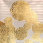 Обои ручная роспись в стиле Арт-деко Namban Colourway SC-289 on gold gilded paper варинант исполнения - 2 | Loft Concept в Грозном