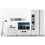 Полка навесная белая открытая Strict Lines  варинант исполнения - 6 | Loft Concept в Грозном