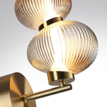 Бра с 2-мя рифлеными стеклянными шарами Marcelh Light варинант исполнения - 8 | Loft Concept в Грозном