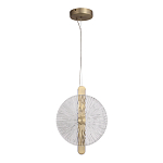 Подвесной светильник с круглым стеклянным плафоном Gingham варинант исполнения - 5 | Loft Concept в Грозном