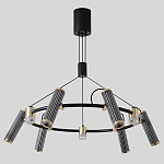 Люстра круглая с 9-ю цилиндрическими плафонами на магнитном креплении Bronze Concert варинант исполнения - 2 | Loft Concept в Грозном