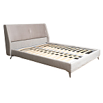 Кровать двуспальная серая Heart of the Bedroom варинант исполнения - 1 | Loft Concept в Грозном