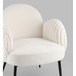 Полукресло Wave Stripes букле белый варинант исполнения - 2 | Loft Concept в Грозном