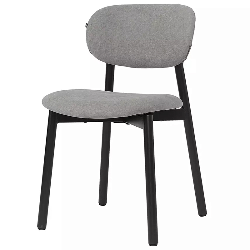 Стул с мягким сиденьем и спинкой Chair with Soft Seat and Back Кремовый Серый Стул с мягким сиденьем и спинкой Chair with Soft Seat and Back Кремовый Серый в Грозном | Loft Concept