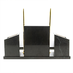 Настольный письменный набор из мрамора и змеевика с гербом России Marble Accessory варинант исполнения - 4 | Loft Concept в Грозном