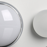 Бра овальной формы белого цвета с 2-мя лампами Lunar Pebbles варинант исполнения - 7 | Loft Concept в Грозном