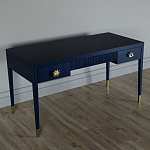 Письменный стол Elsa Dreams Blue Шпон дерево с двумя ящиками варинант исполнения - 2 | Loft Concept в Грозном