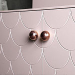 Дизайнерский комод розовый с фактурным фасадом Tiles варинант исполнения - 2 | Loft Concept в Грозном