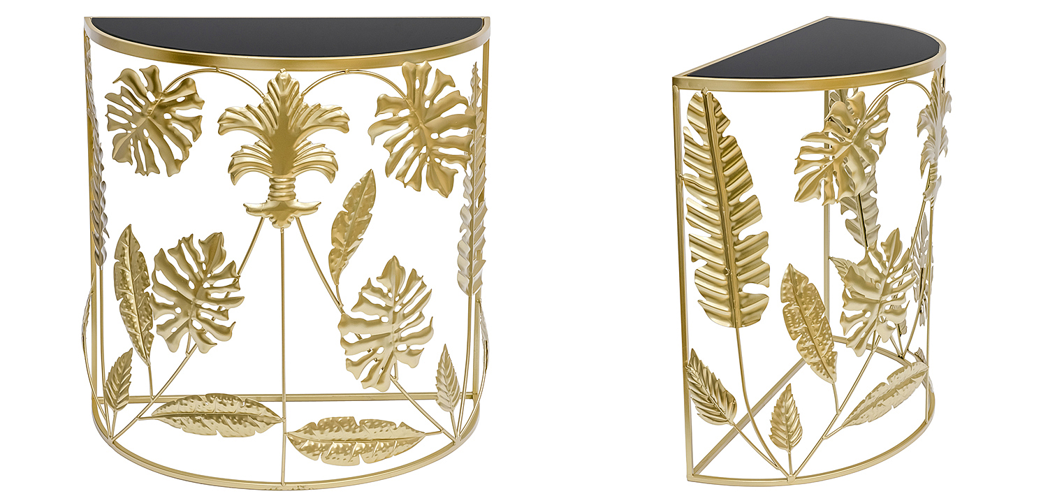 Консоль Tropical Gold Leaves Console Консоль Tropical Gold Leaves Console - Loft-Concept в Грозном