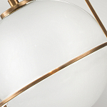 Подвесной светильник с белым плафоном в форме шара в арочной подвеске Hinkley варинант исполнения - 18 | Loft Concept в Грозном