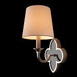 Бра с белым текстильным абажуром и фигурным основанием с зеркальной вставкой Vitorino варинант исполнения - 21 | Loft Concept в Грозном