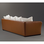 Элитарный современный диван Birmingham с кожаной спинкой варинант исполнения - 2 | Loft Concept в Грозном