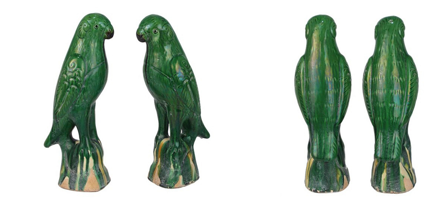 Статуэтка Green Parrot Porcelain Статуэтка Green Parrot Porcelain - Loft-Concept в Грозном