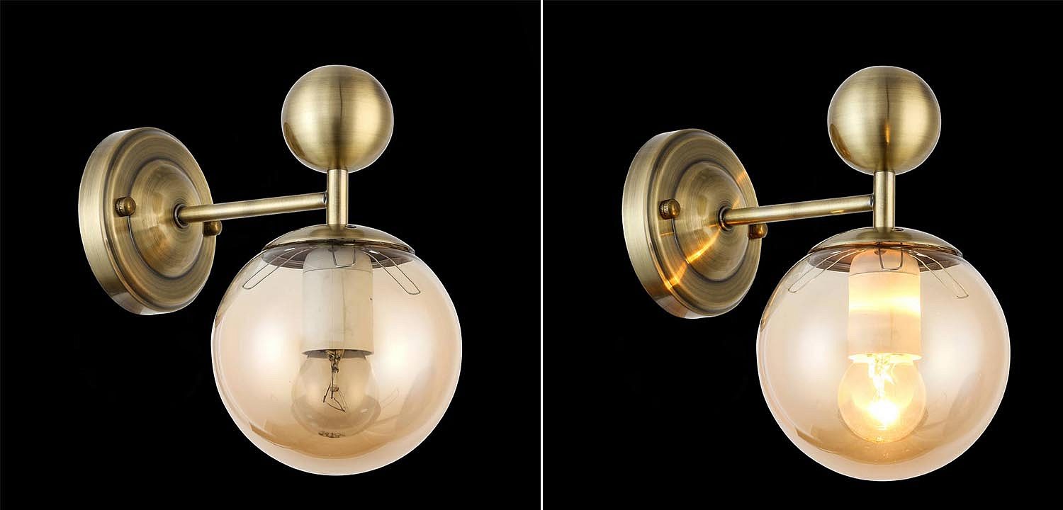 Бра Demian Bronze Wall Lamp Бра Demian Bronze Wall Lamp - Loft-Concept в Грозном