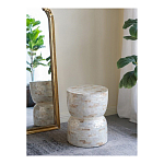 Приставной столик с мозаичным рисунком из раковин устриц Bone Inlay варинант исполнения - 5 | Loft Concept в Грозном