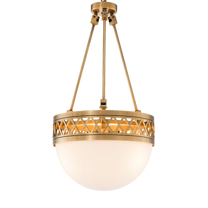 Люстра Chandelier Bistroquette Латунь Античная полированная Белый Люстра Chandelier Bistroquette Латунь Античная полированная Белый в Грозном | Loft Concept
