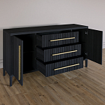 Буфет Primo с тремя ящиками и двумя фасадами Черный дуб варинант исполнения - 6 | Loft Concept в Грозном