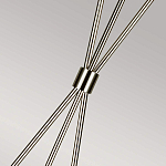 Торшер на трех тонких перекрещенных ножках с белым конусным абажуром из льна Feiss варинант исполнения - 7 | Loft Concept в Грозном