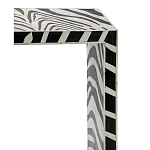 Консоль Дизайнерская Kenya Console ZEBRA Bone Inlay black варинант исполнения - 2 | Loft Concept в Грозном