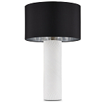 Настольная лампа с белым фактурным корпусом и черным абажуром Twisted варинант исполнения - 4 | Loft Concept в Грозном