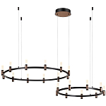 Люстра подвесная с цилиндрическими плафонами на двух круглых подвесах  Arnaut Light варинант исполнения - 4 | Loft Concept в Грозном