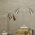 Настольная лампа c двумя поворотными плафонами TwoDirections варинант исполнения - 5 | Loft Concept в Грозном