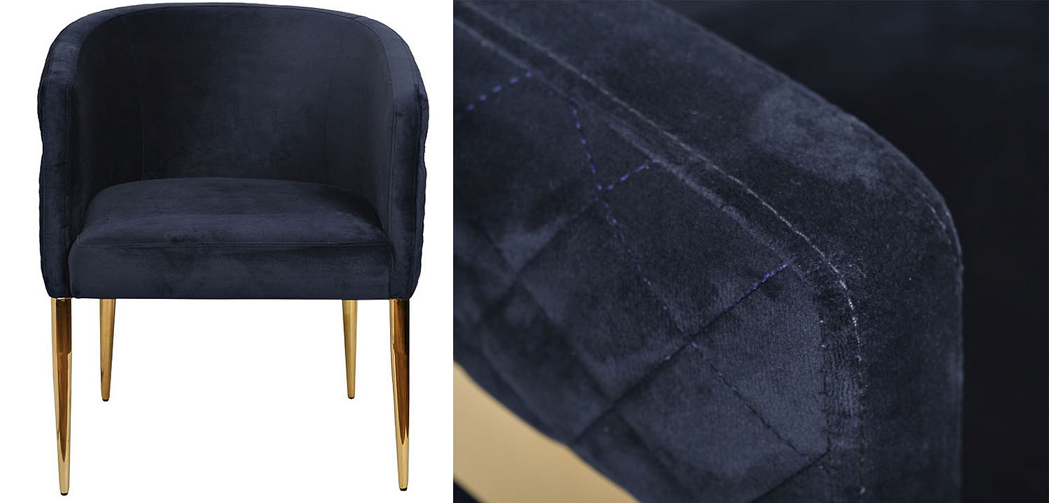 Полукресло Jhon blue velour Полукресло Jhon blue velour - Loft-Concept в Грозном