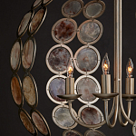 Люстра в форме шара с декором из круглых декоративных элементов Bright Shell Discs варинант исполнения - 4 | Loft Concept в Грозном