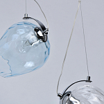 Люстра линейная с 5-ю разноцветными стеклянными плафонами Kaleido варинант исполнения - 8 | Loft Concept в Грозном