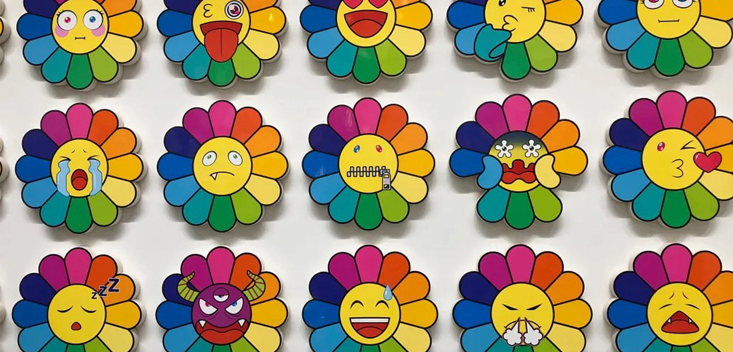 Арт-объекты на стену веселые цветы Takashi Murakami flower Арт-объекты на стену веселые цветы Takashi Murakami flower - Loft-Concept в Грозном