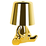 Настольная лампа фигурная золотого цвета с гладким абажуром Высота 16 см Sophia варинант исполнения - 2 | Loft Concept в Грозном