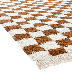 Ковер с шахматным принтом Chess Layout с эффектом шерсти варинант исполнения - 4 | Loft Concept в Грозном