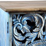 Комод с резным фасадом Blue Carved Chest of Drawers варинант исполнения - 4 | Loft Concept в Грозном