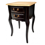 Тумба прикроватная из массива березы с 2-мя ящиками в стиле прованс Vintage варинант исполнения - 5 | Loft Concept в Грозном