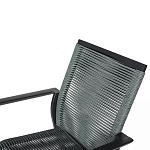 Стул темно-серый с высокой плетеной спинкой и сиденьем Braided Strength варинант исполнения - 8 | Loft Concept в Грозном