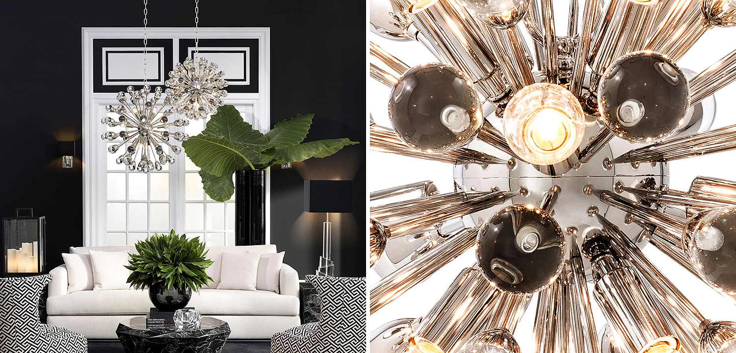 Люстра Eichholtz Chandelier Anto S Nickel - Loft-Concept в Грозном