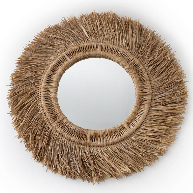 Зеркало из ротанга и сизаля WICKER MIRROR 100 Коричневый в Грозном | Loft Concept 