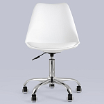 Офисный стул на металлическом основании EGGERY White варинант исполнения - 4 | Loft Concept в Грозном
