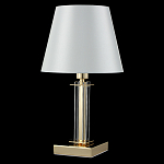 Настольная лампа с белым тканевым абажуром в форме конуса Laurent варинант исполнения - 8 | Loft Concept в Грозном