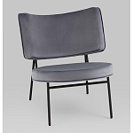 Мини-кресло District Lounge велюр серый варинант исполнения - 1 | Loft Concept в Грозном