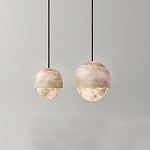 Подвесной светильник светодиодный с плафоном сферической формы Stone Helios варинант исполнения - 2 | Loft Concept в Грозном