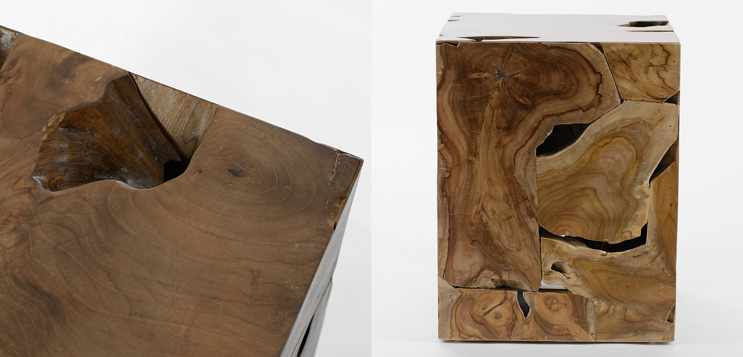Приставной стол Wooden Cube Side Table Приставной стол Wooden Cube Side Table - Loft-Concept в Грозном