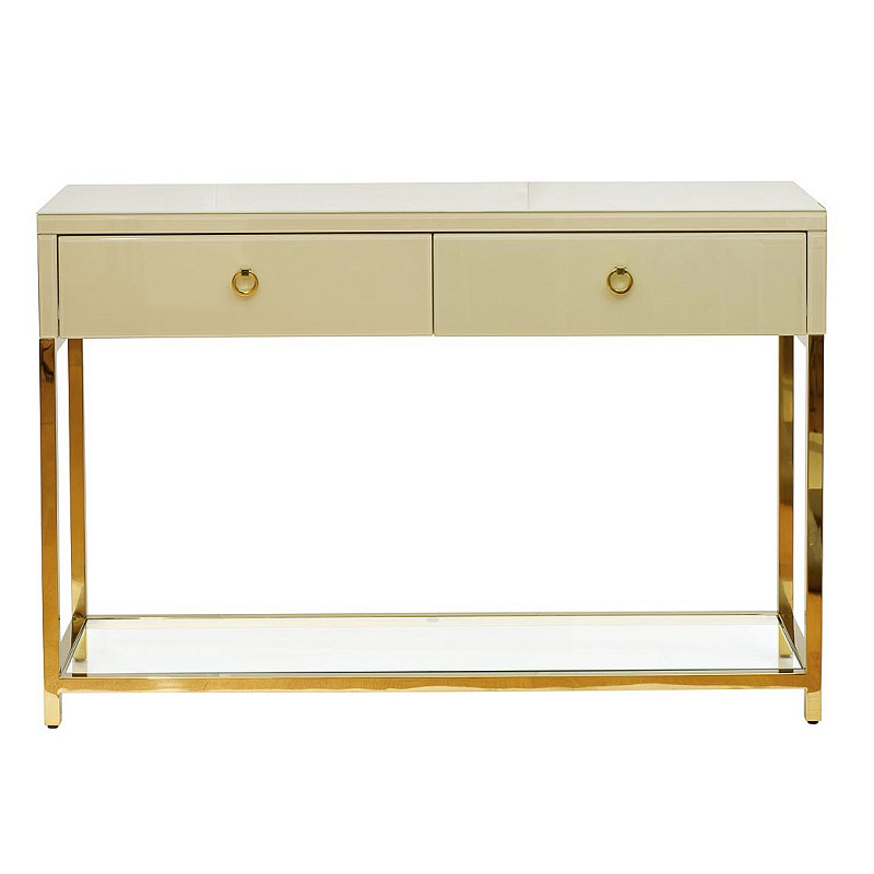 Консоль White Gold Console Золотой Бежевый Консоль White Gold Console Золотой Бежевый в Грозном | Loft Concept