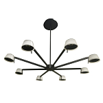 Люстра черного цвета на штанге Noir Supernova варинант исполнения - 4 | Loft Concept в Грозном