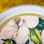 Стул светло-серый из натурального бука с изображением птиц и цветов Blooming Birds варинант исполнения - 5 | Loft Concept в Грозном