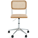 Офисный стул из ротанга на колёсах June Rattan Wicker Chair варинант исполнения - 2 | Loft Concept в Грозном