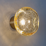 Бра с круглым плафоном из прозрачного стекла с пузырьками воздуха Effervia  варинант исполнения - 2 | Loft Concept в Грозном