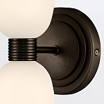 Бра для ванных комнат вертикальное с двумя матовыми белыми стеклянными плафонами Hinkley варинант исполнения - 3 | Loft Concept в Грозном